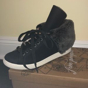 Ugg fluffy sneakers! Super fun and cute.